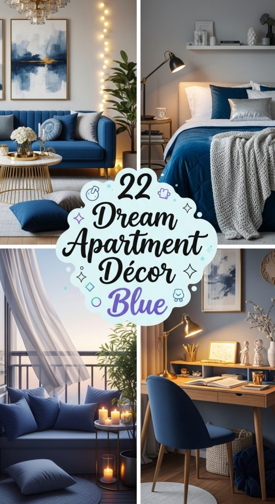 22 Dream Apartment Décor Blue