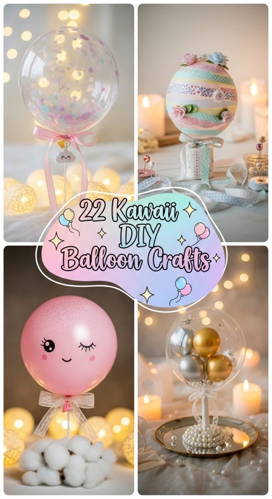 22 Kawaii DIY Balloon Crafts