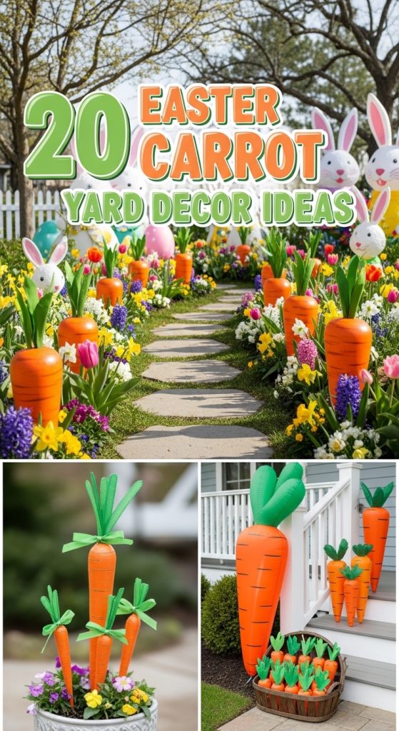 20 Easter Carrot Yard Decor Ideas