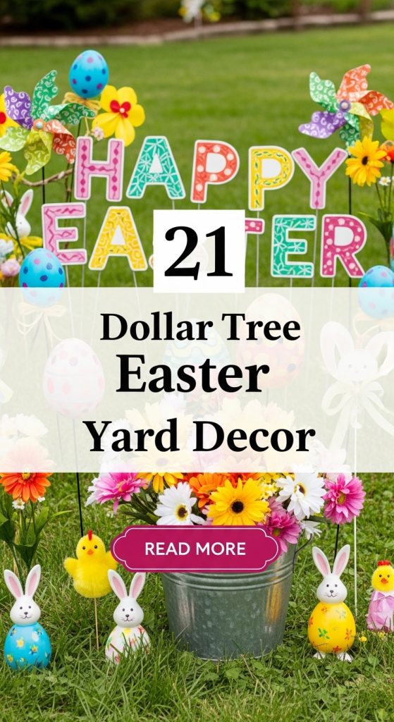 21 Dollar Tree Easter Yard Decor