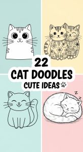 22 Cat Doodles Cute Ideas