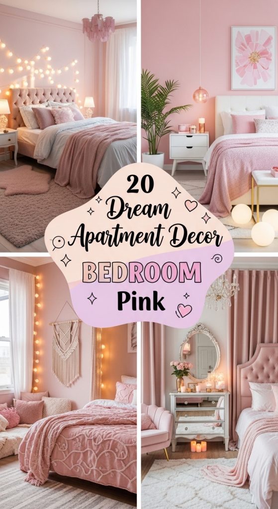 20 Dream Apartment Decor Bedroom Pink